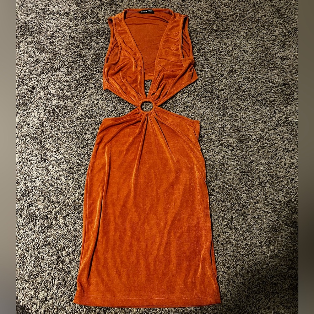 Open mini dress
